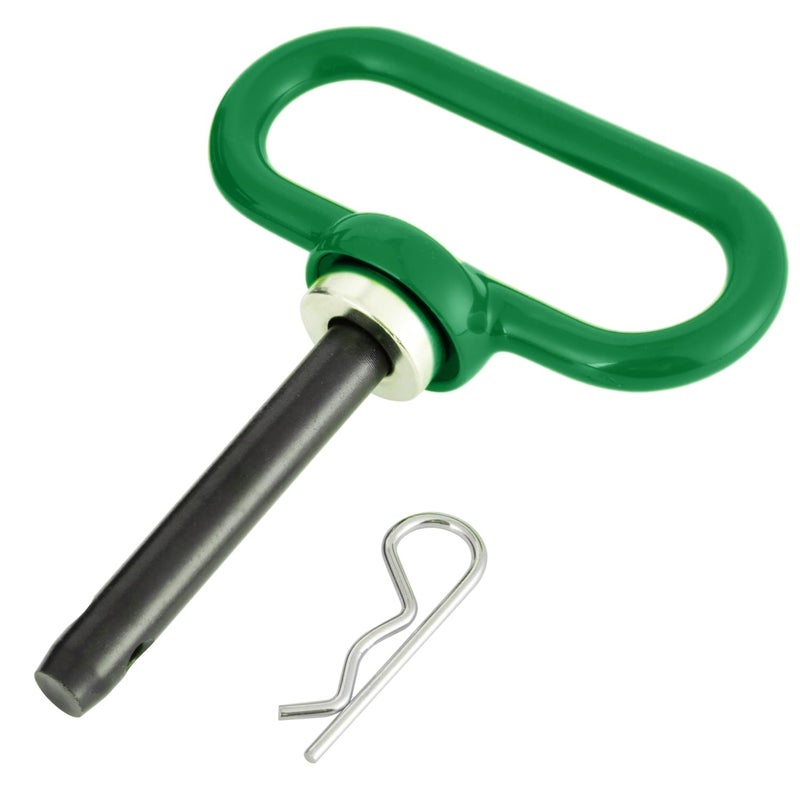 joytrace Magnetic Hitch Pin - Heavy Duty Ultra Strong Neodymium Magnet Trailer Gate Pin for Easy One-Handed Hook On & Off, for Lawn Mower Trailer Hitch Pin and Tow Behind Attachments（Green） - Image 1